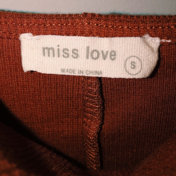 burnt orange/ rust body-con dress - Picture 3 of 3